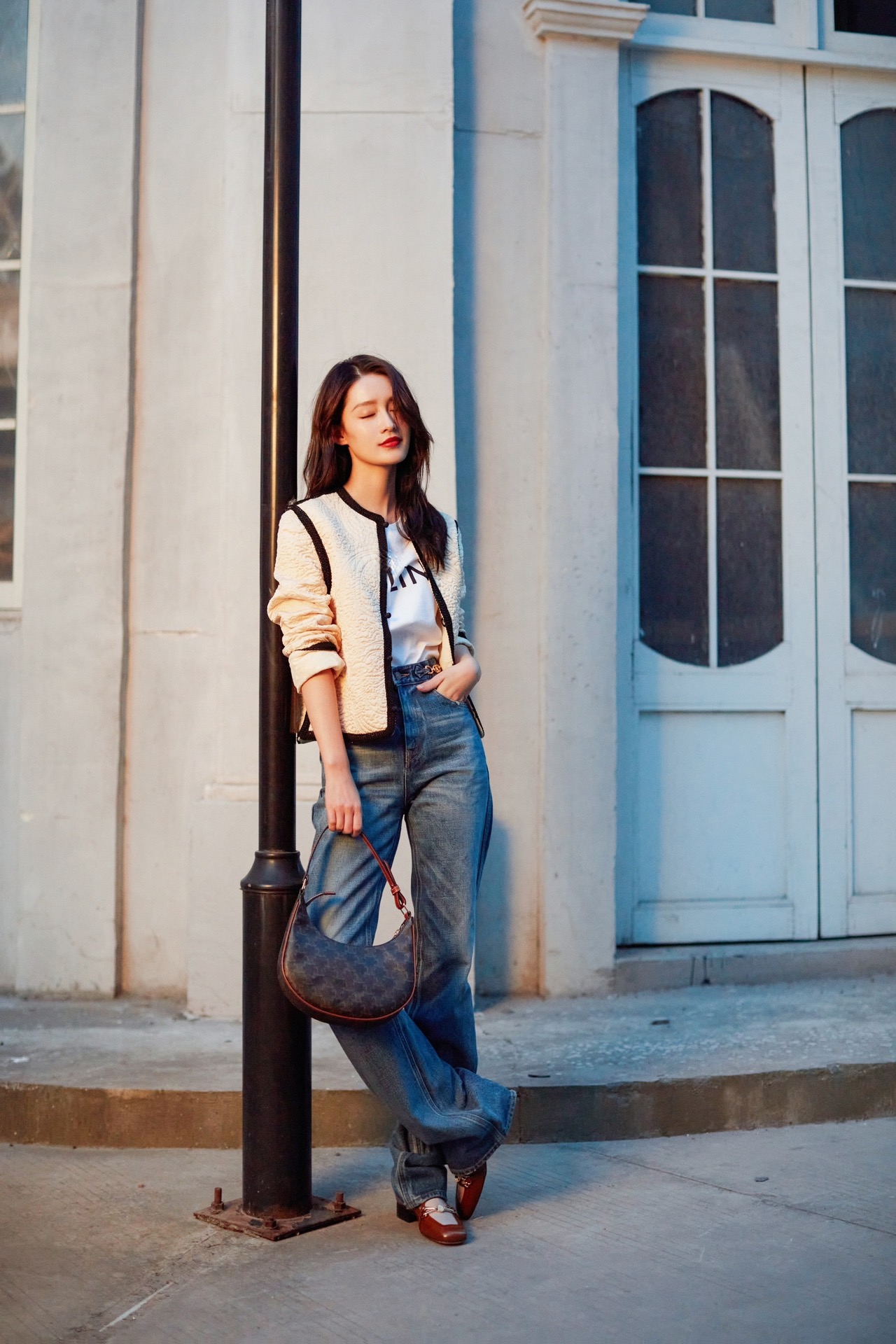 CELINE AVA 老花Ttiomphe腋下包 193952