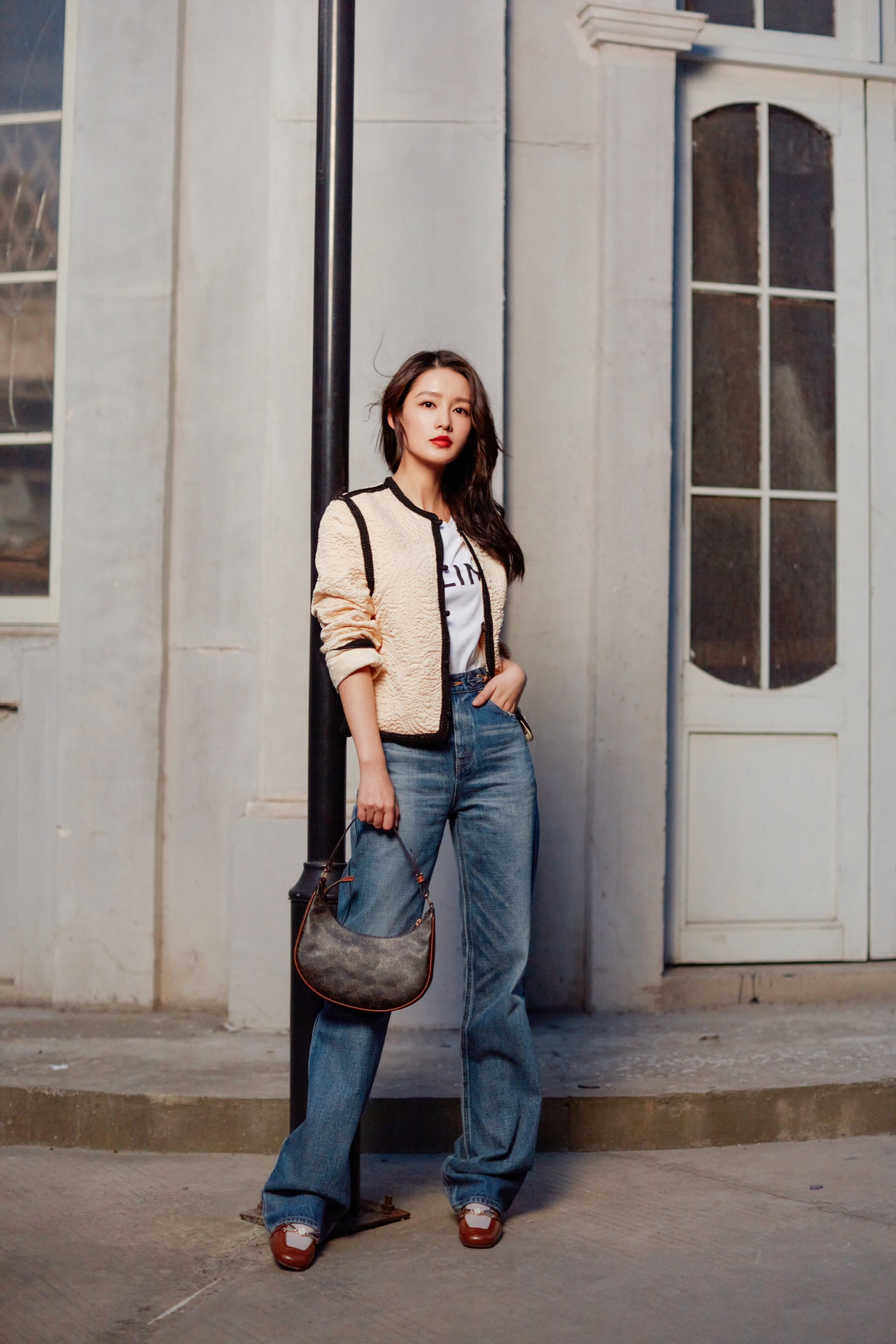 CELINE AVA 老花Ttiomphe腋下包 193952