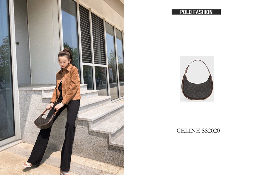 CELINE AVA 老花Ttiomphe腋下包 193952