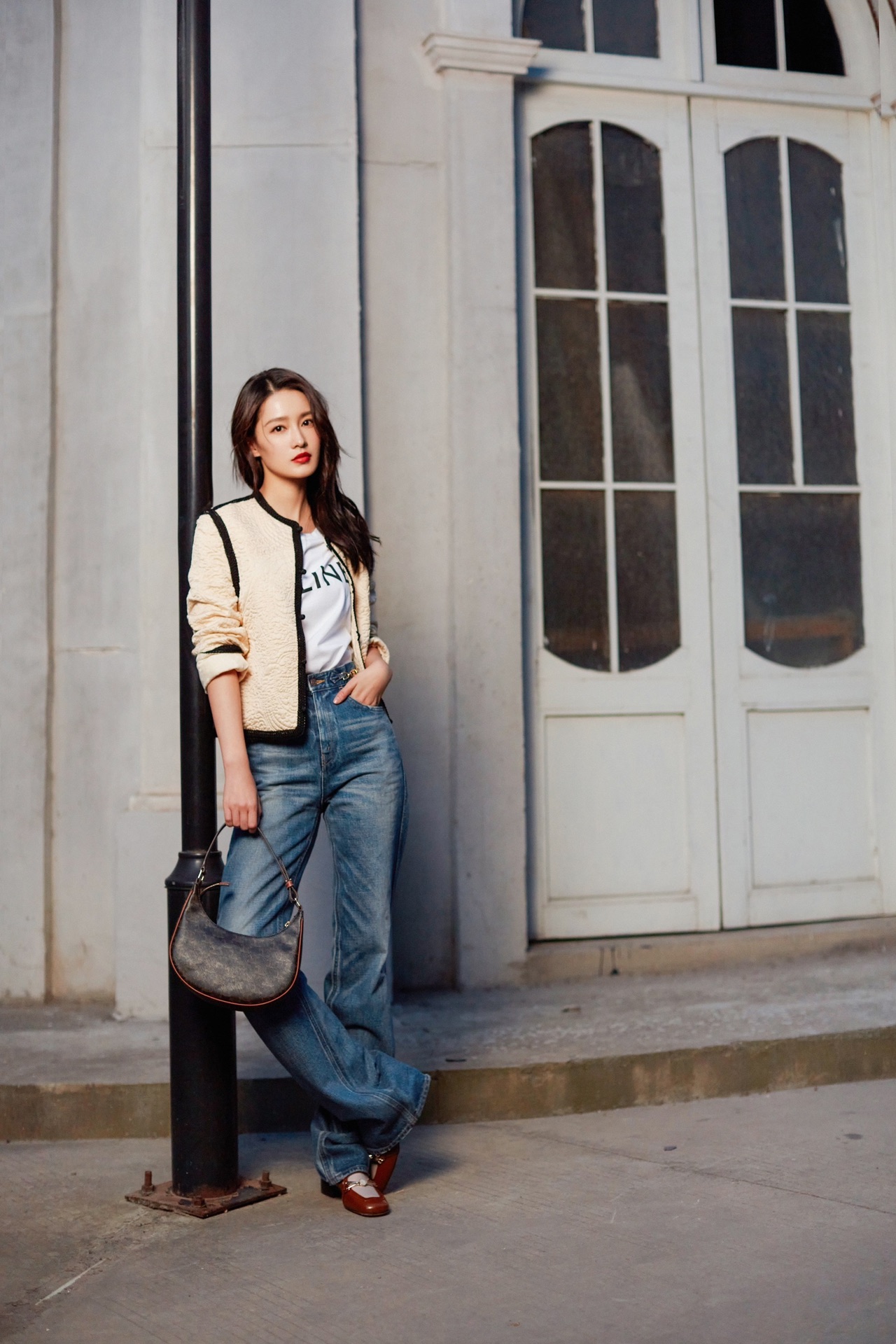 CELINE AVA 老花Ttiomphe腋下包 193952