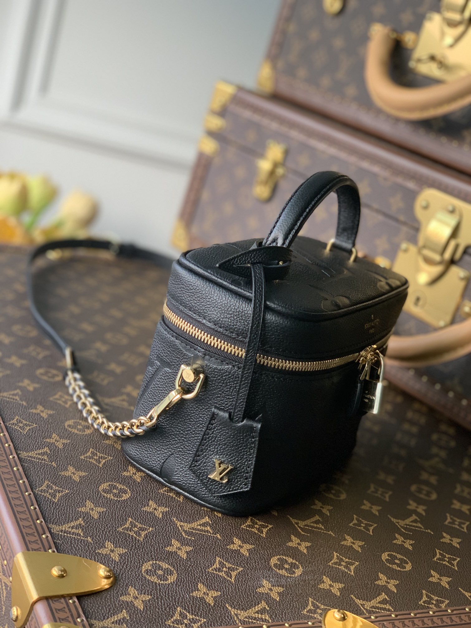 Louis Vuitton LV Vanity PM 化妆包 M45598黑色