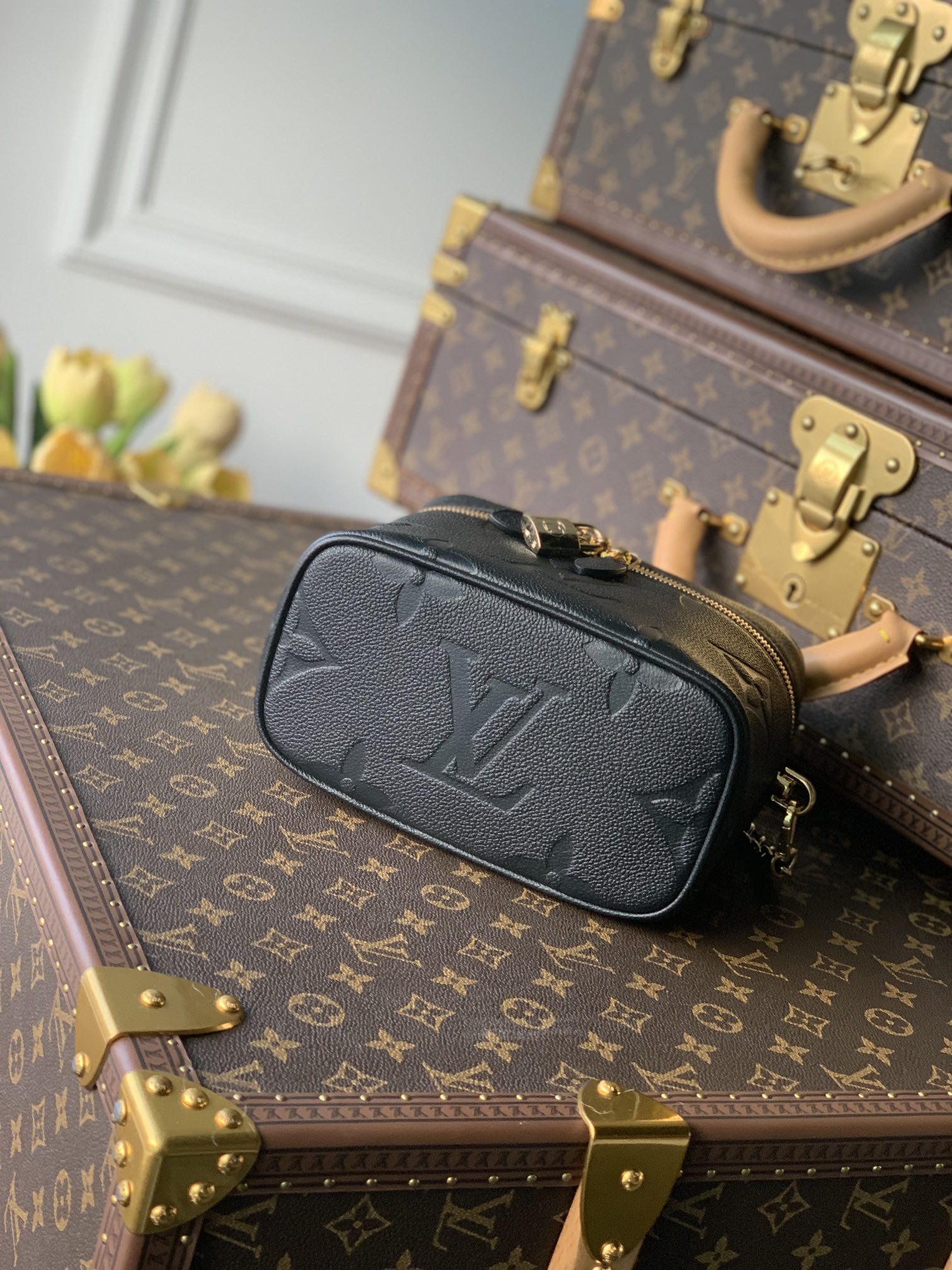 Louis Vuitton LV Vanity PM 化妆包 M45598黑色