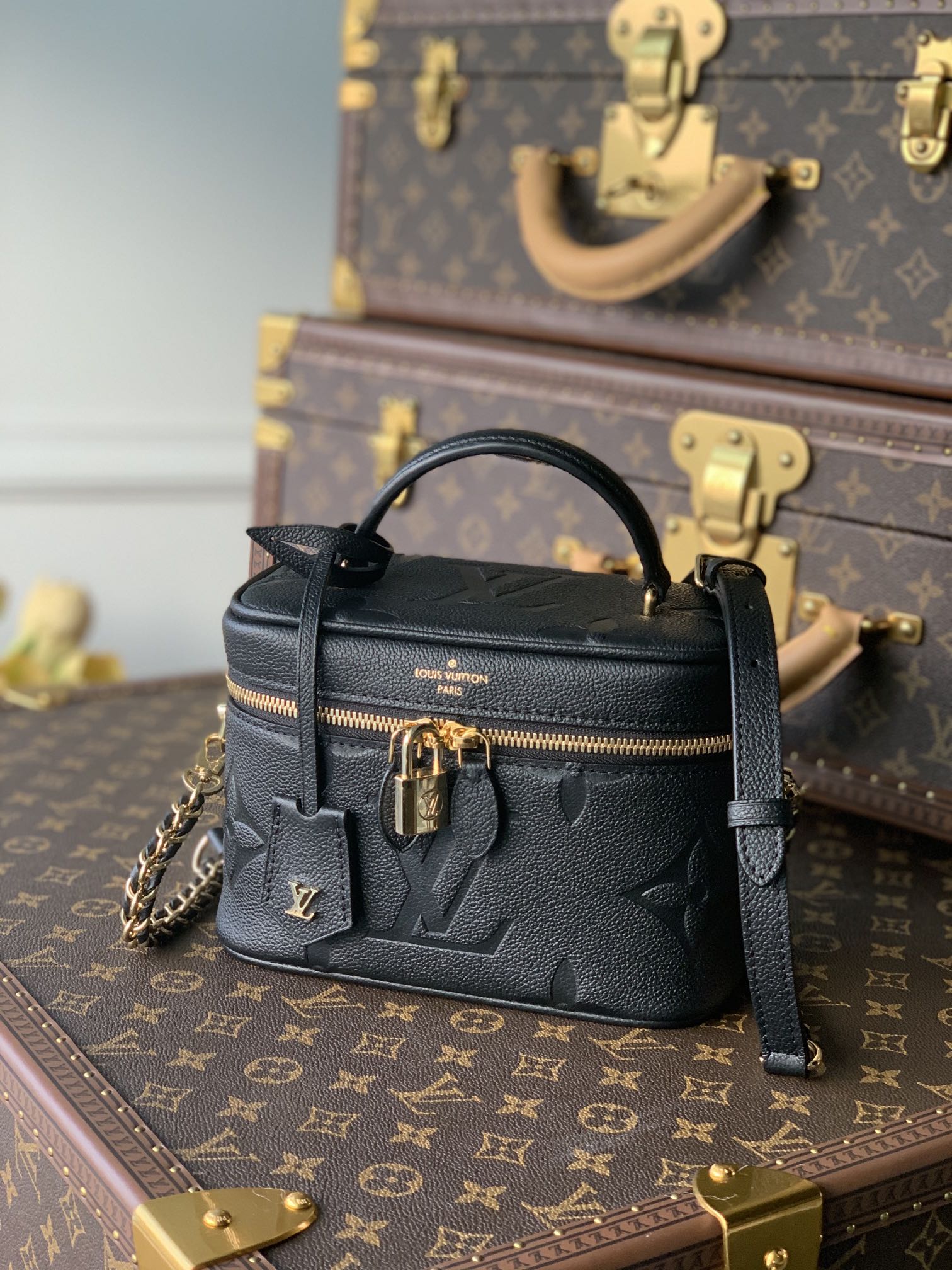 Louis Vuitton LV Vanity PM 化妆包 M45598黑色