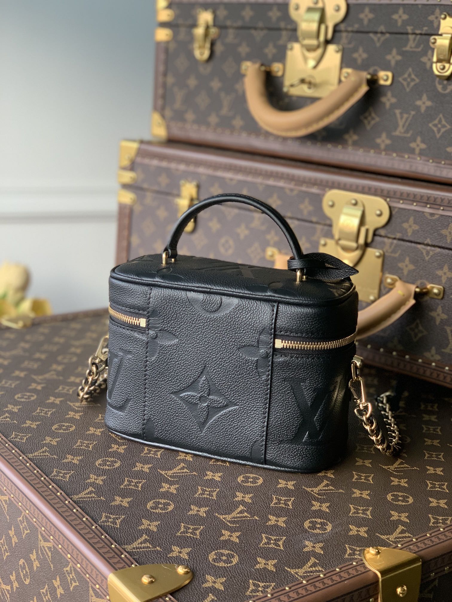 Louis Vuitton LV Vanity PM 化妆包 M45598黑色