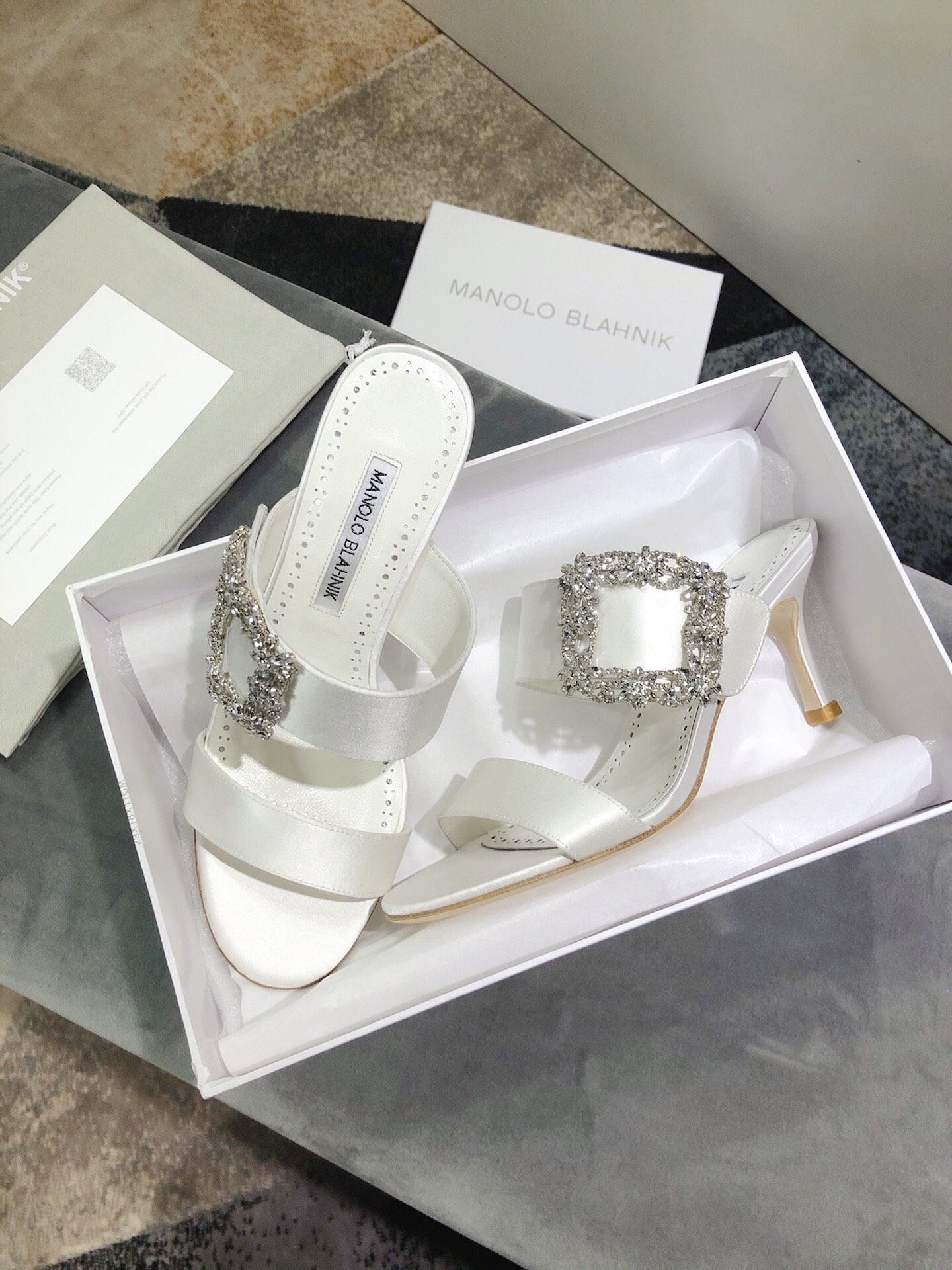 Luxury Italian Lasagna Material: Manolo Blahnik High Heels, Code 34-40, 7.5cm, Top P600 - 图片 6