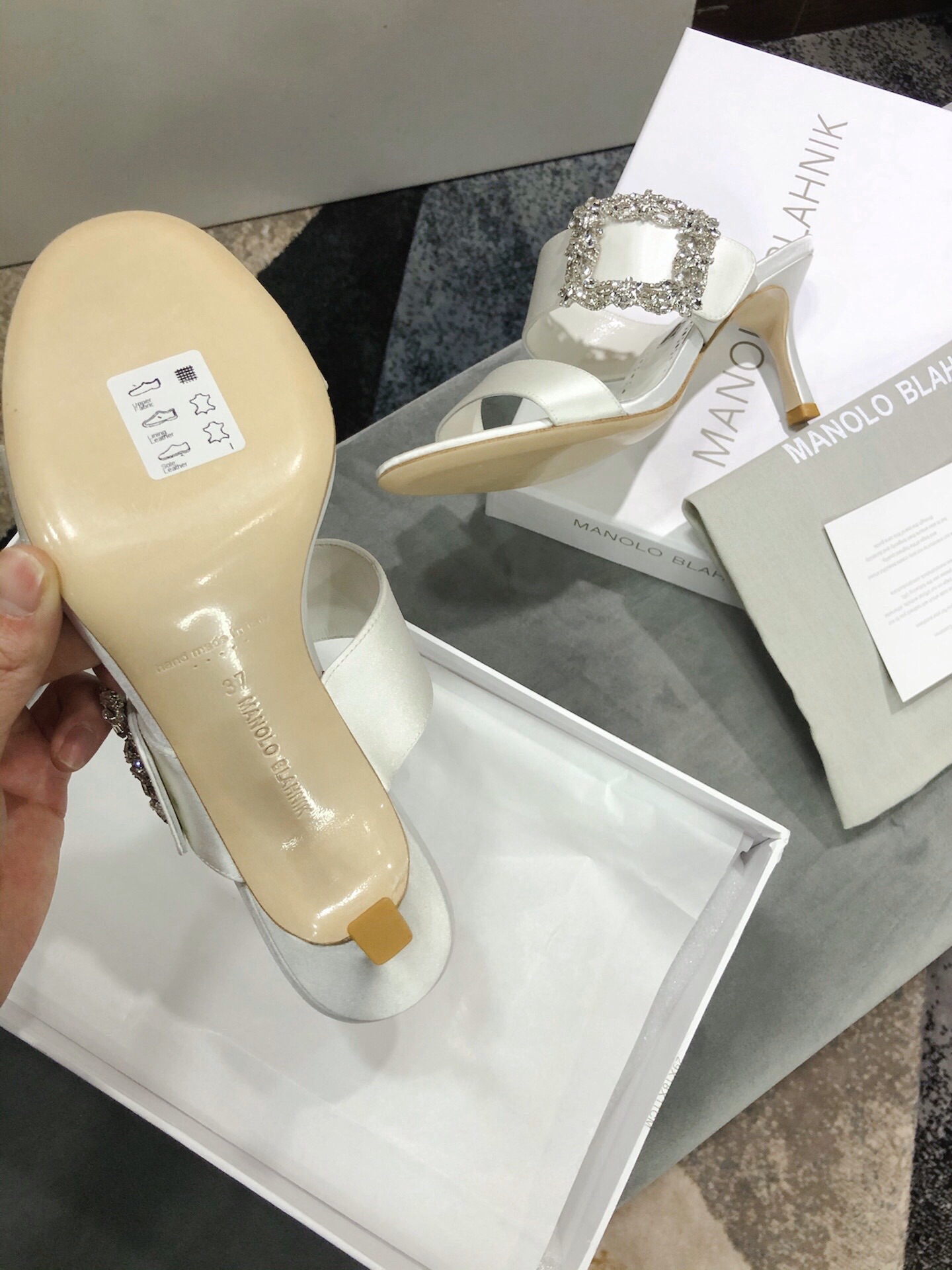 Luxury Italian Lasagna Material: Manolo Blahnik High Heels, Code 34-40, 7.5cm, Top P600 - 图片 9