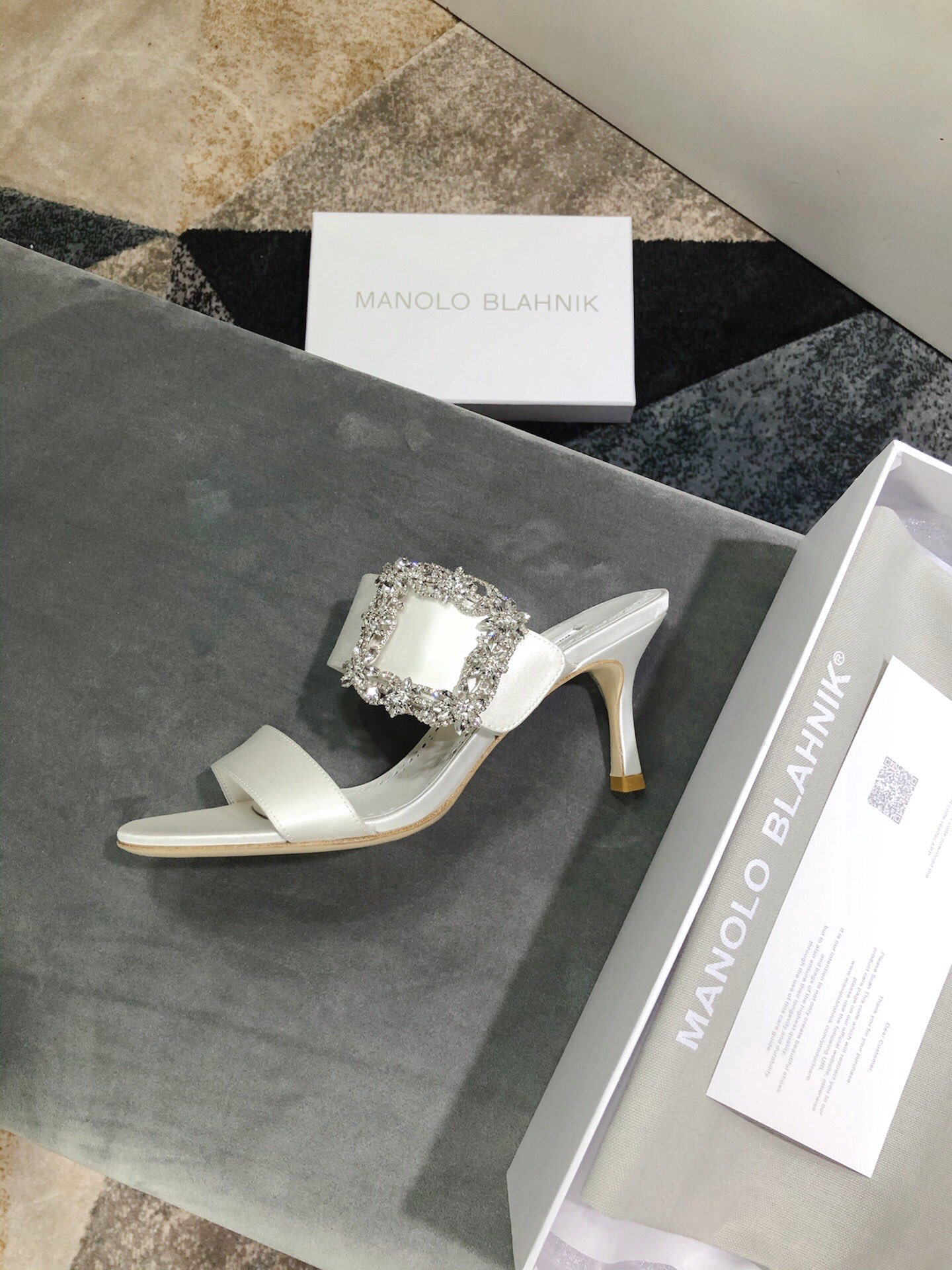 Luxury Italian Lasagna Material: Manolo Blahnik High Heels, Code 34-40, 7.5cm, Top P600 - 图片 2