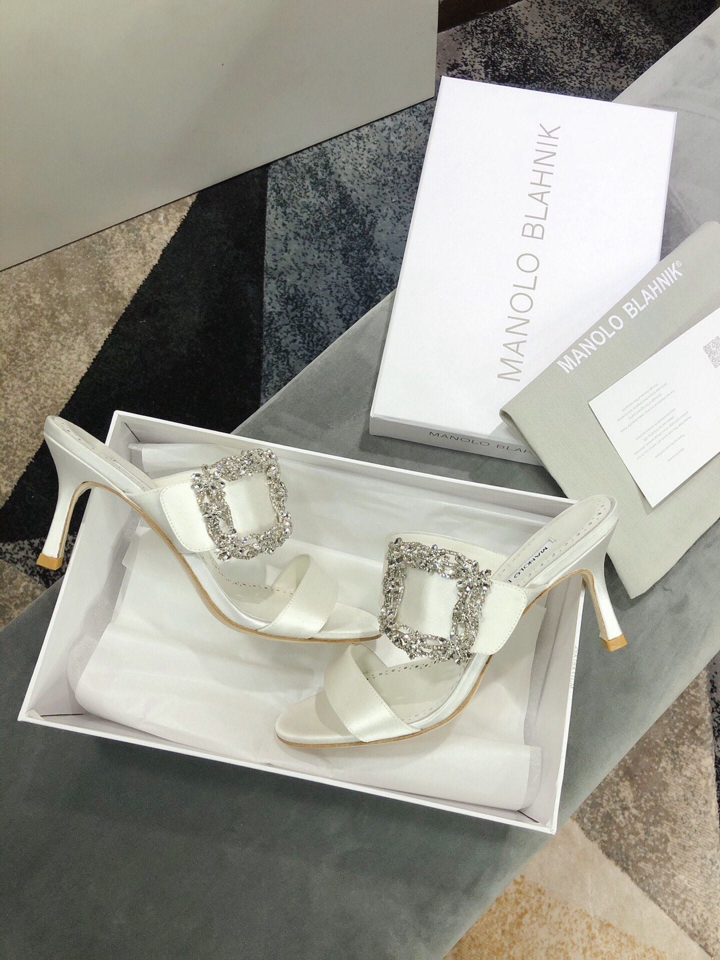 Luxury Italian Lasagna Material: Manolo Blahnik High Heels, Code 34-40, 7.5cm, Top P600 - 图片 7