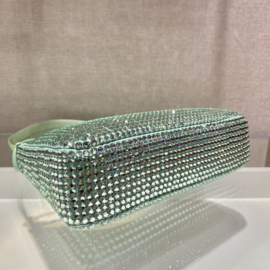 PRADA普拉达水钻Hoboؔ迷你手袋1NE515