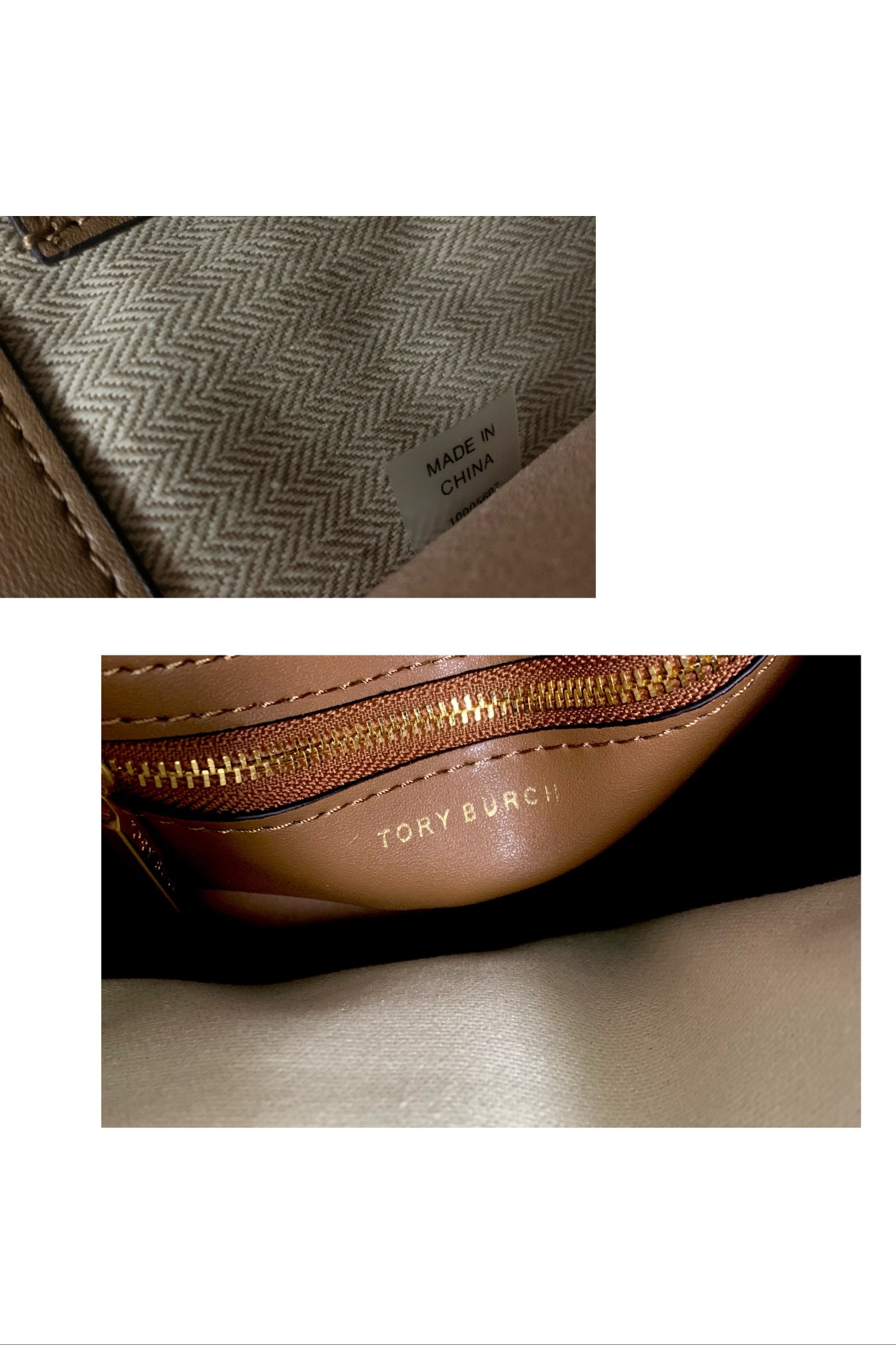 Tory Burch 小号奶茶色TORY BURCH 新款托特包 头层纳帕牛皮＋ 磨砂五金 手提单肩斜挎均可
