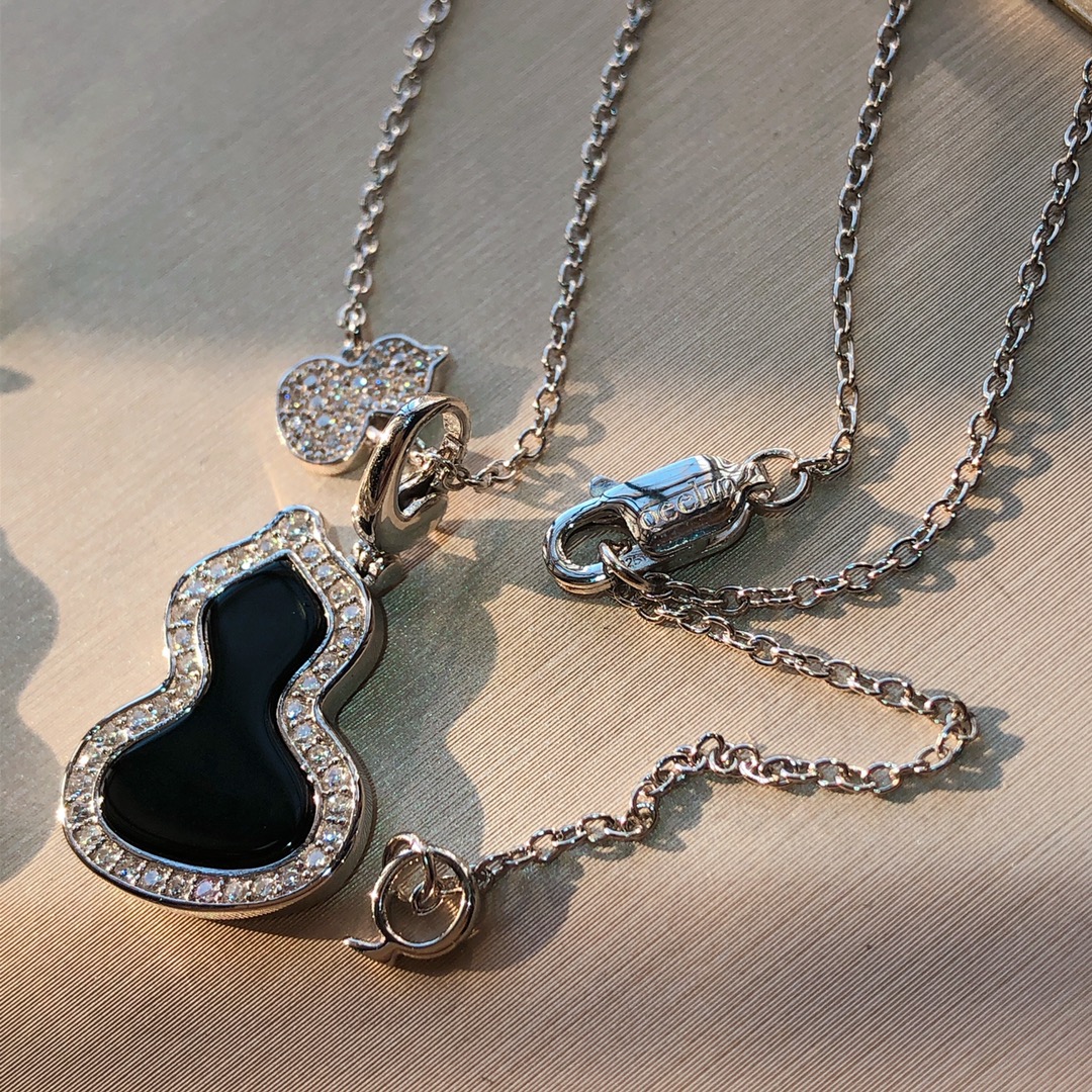 NO:103006,Necklace The long-lost quality!  Too high-end!  Qeelin Kirin brings wulu series, full materials, high-definition and high-end version, noble black agate gourd set, Kirin necklace, qeelin, necklace19860909项链 久违的精品！太上档次了！ Qeelin 麒麟带来wulu系列 用料足,细节高清高版 贵气黑玛瑙葫芦套装,麒麟项链,qeelin,necklace,Jewelry