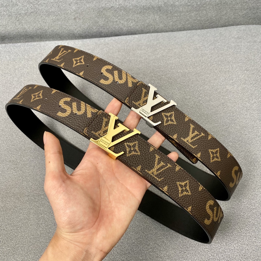 Louis Vuitton Belts Calfskin Cowhide