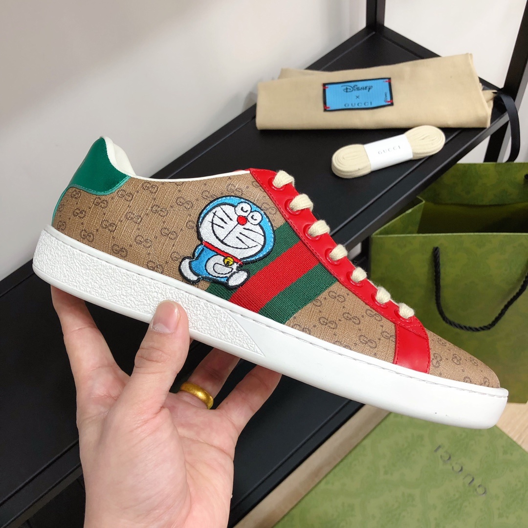 Gucci顶级版本GG情侣款小白鞋近