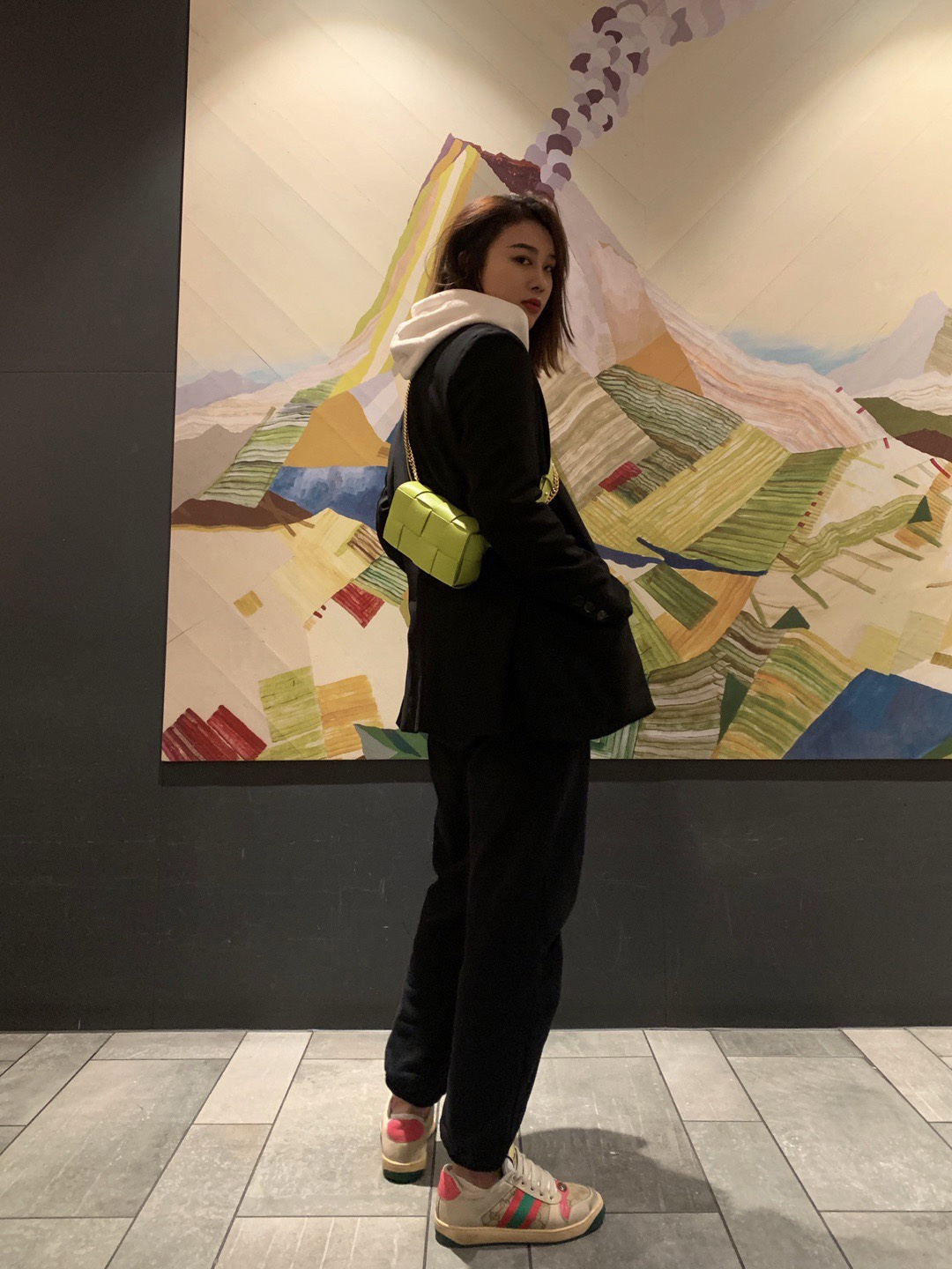 Bottega Veneta葆蝶家  The Belt Cassttte腰包 639367奇异果色