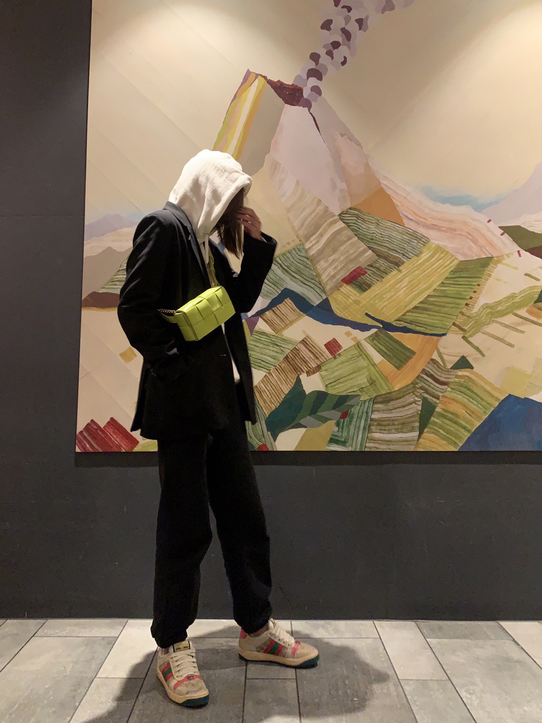 Bottega Veneta葆蝶家  The Belt Cassttte腰包 639367奇异果色