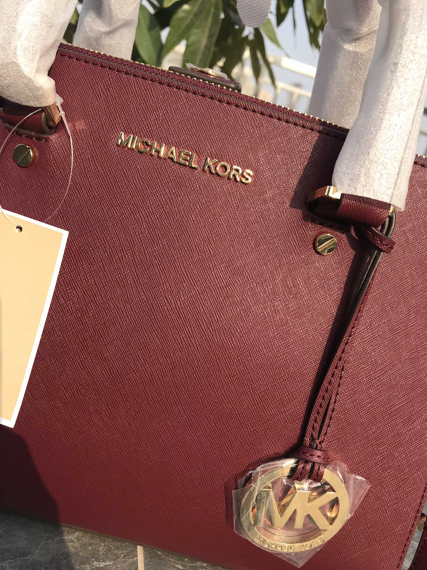Michael Kors MK纯原中号双拉 杀手包 款 十字纹牛皮 （手提 单肩 斜挎）均可