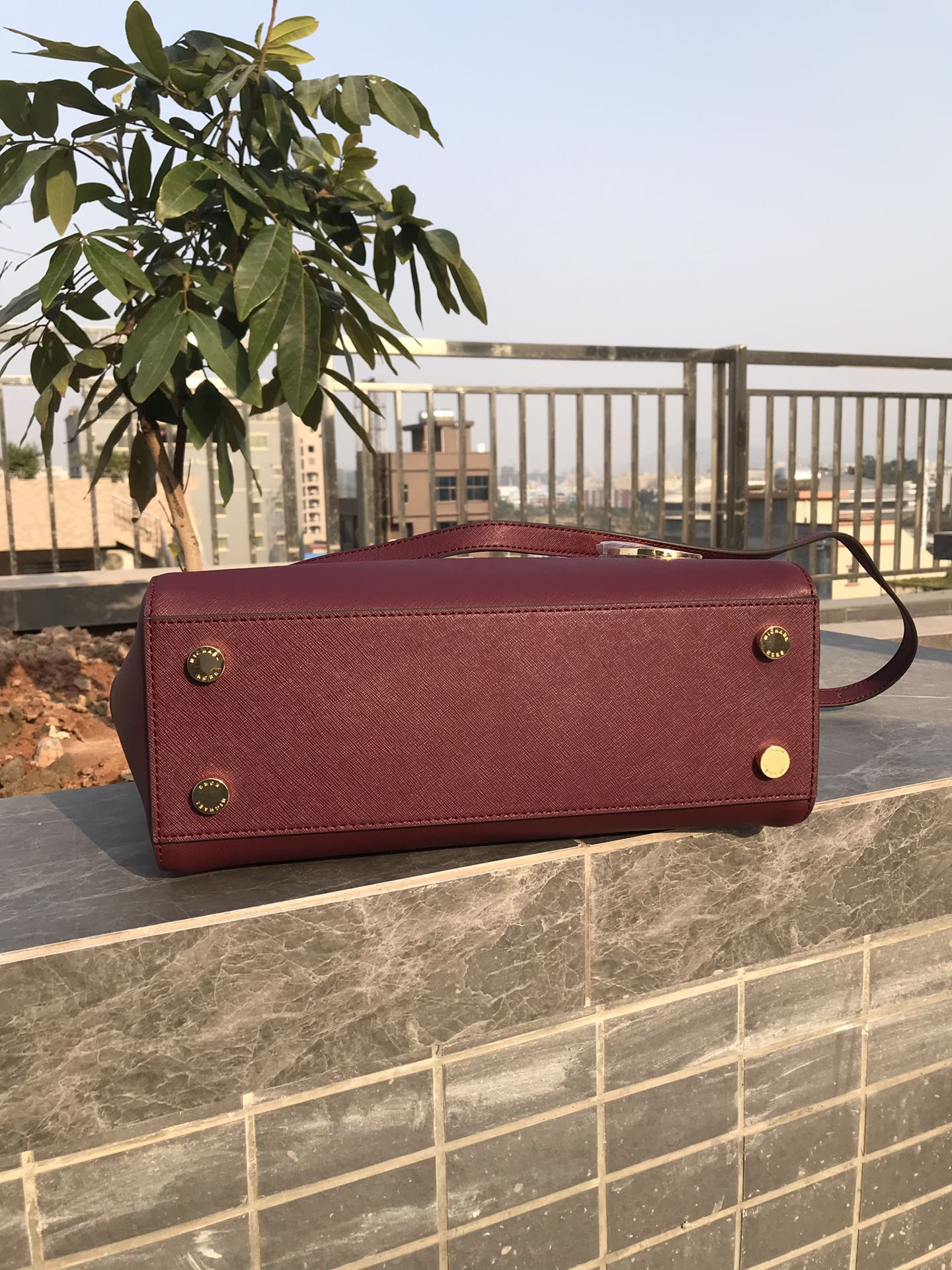 Michael Kors MK纯原中号双拉 杀手包 款 十字纹牛皮 （手提 单肩 斜挎）均可