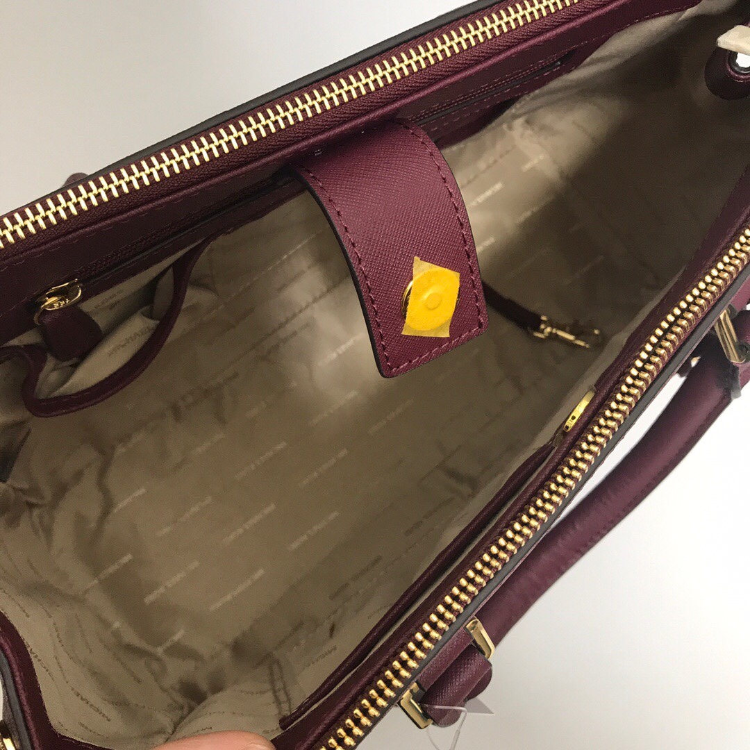 Michael Kors MK纯原中号双拉 杀手包 款 十字纹牛皮 （手提 单肩 斜挎）均可