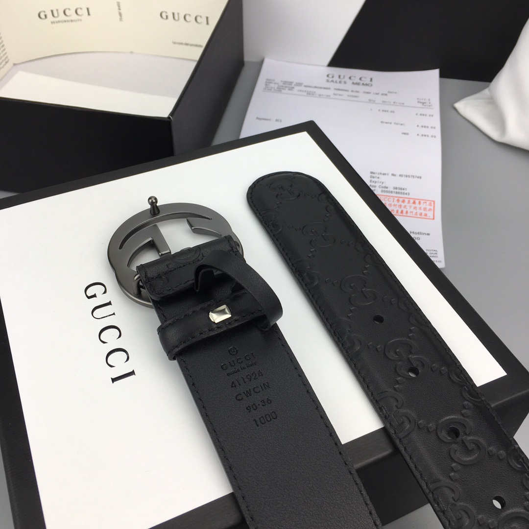 配全套包装礼盒GUCCI经典全皮压花