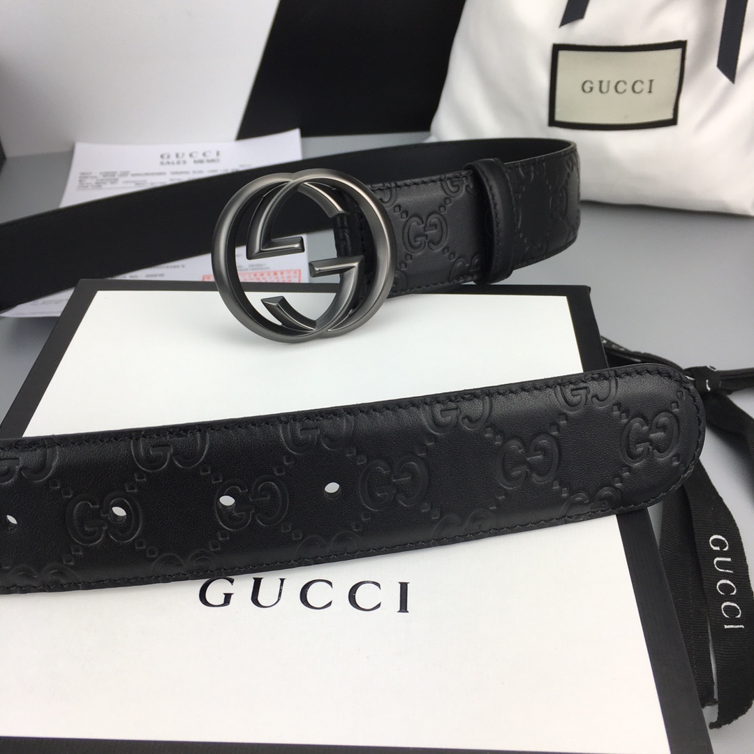 配全套包装礼盒GUCCI经典全皮压花