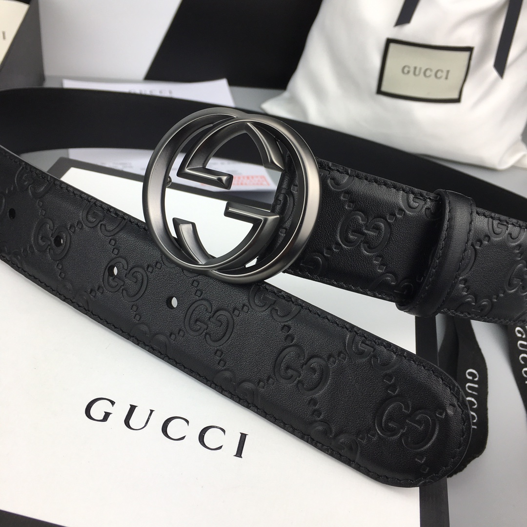配全套包装礼盒GUCCI经典全皮压花