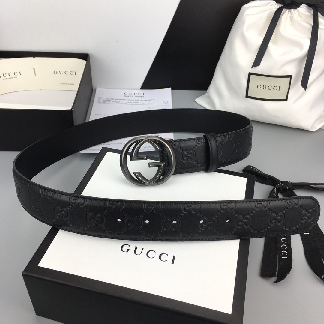 配全套包装礼盒GUCCI经典全皮压花
