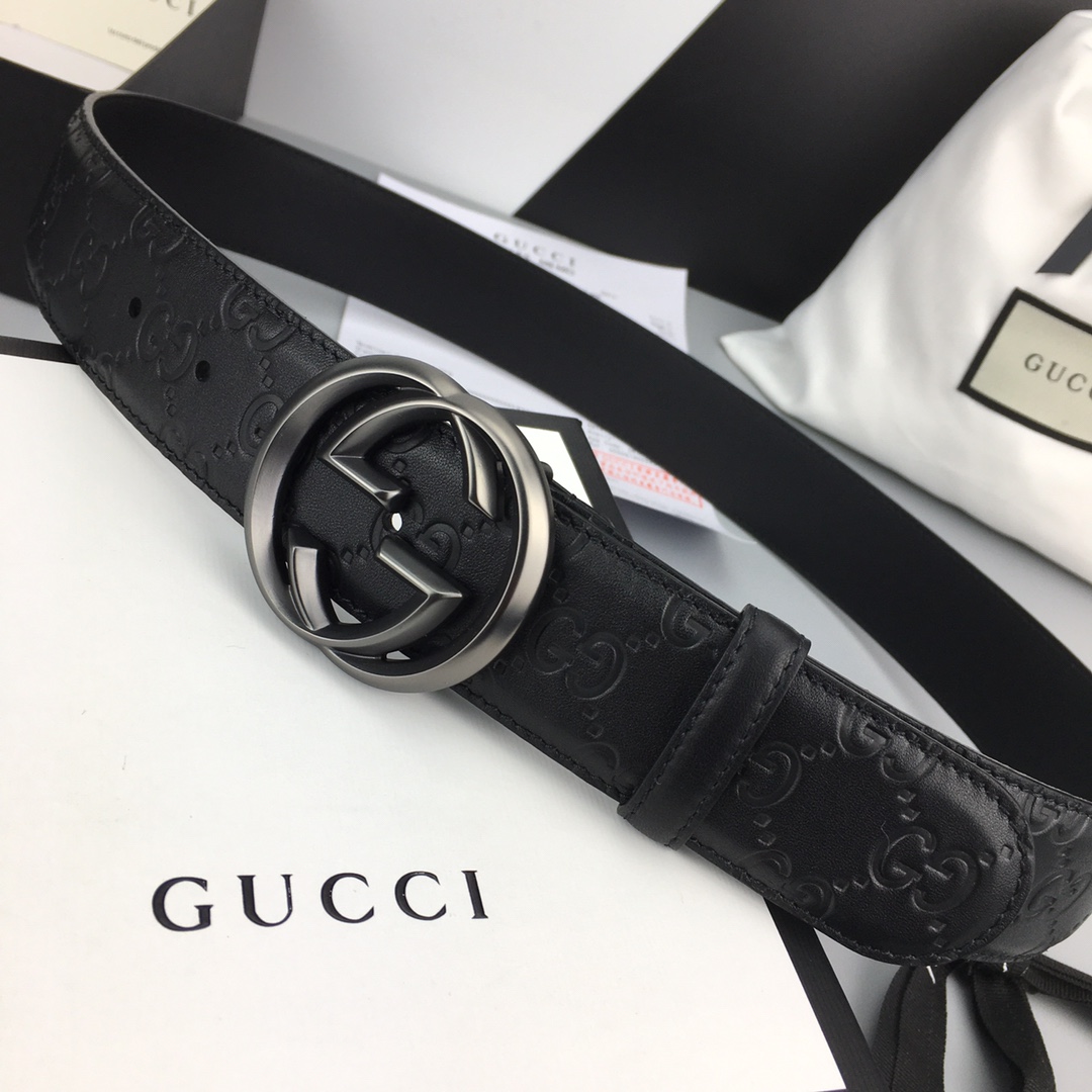 配全套包装礼盒GUCCI经典全皮压花