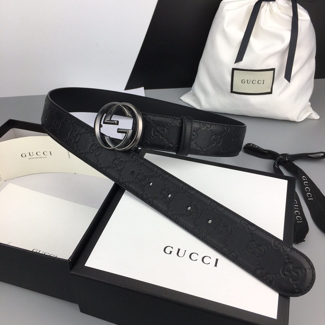 配全套包装礼盒GUCCI经典全皮压花