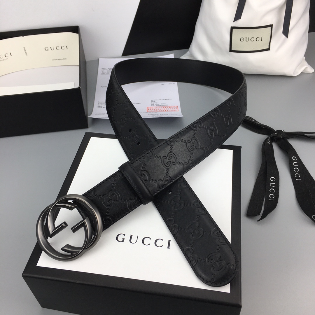 配全套包装礼盒GUCCI经典全皮压花