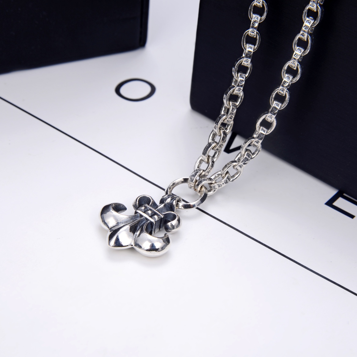 NO:879656,Trendy brand chrome hearts letter anchor set chain, fine jewelry, chrome hearts, chrome hearts19860909潮牌 chrome hearts 克罗心 字母船锚套链,饰品精品,chrome hearts,chrome hearts,Jewelry