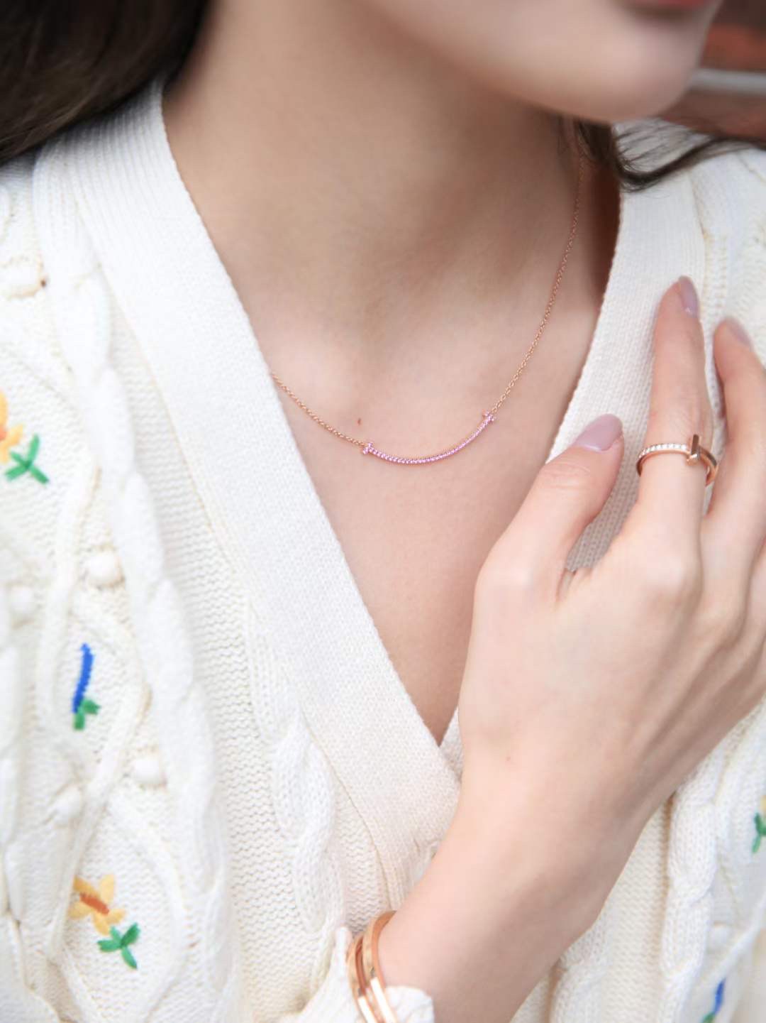 Tiffany & Co. Tiffany&Co.新年限量款微笑项链