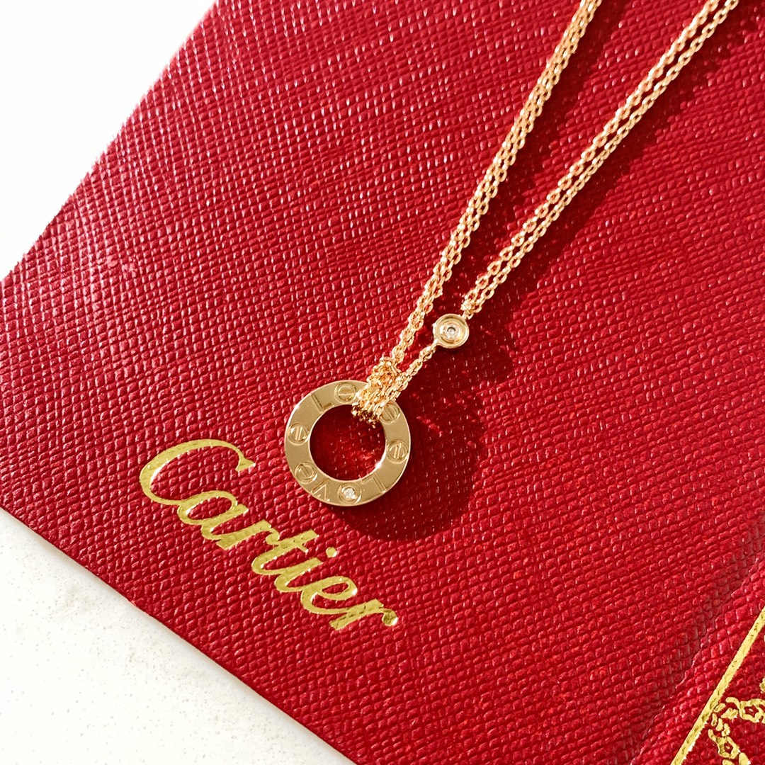 CARTIER卡地亚LOVE系列双链 项链