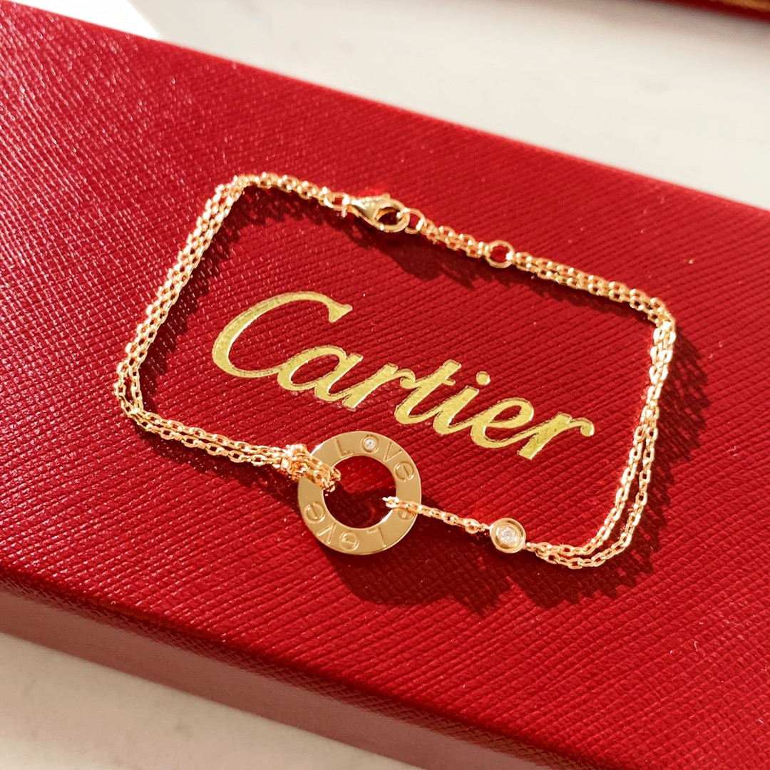 CARTIER卡地亚LOVE系列双链 手链