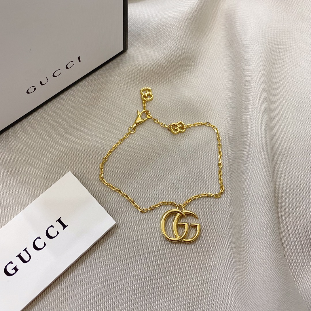 NO:553469,Gucci Gucci 925 sterling silver double G bracelet size 163cm adjustable, Gucci bracelet, gucci, gucci, bracelet, pure silver19860909Gucci古驰925纯银双G 手链 尺寸163cm 可调节,古驰手链,gucci,gucci,bracelet,pure silver,Jewelry