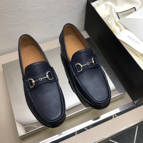 Gucci Men's Leather Loafers with Horsebit Detail - Premium Business Shoes 1 Gucci Men's Leather Loafers with Horsebit Detail - Premium Business Shoes