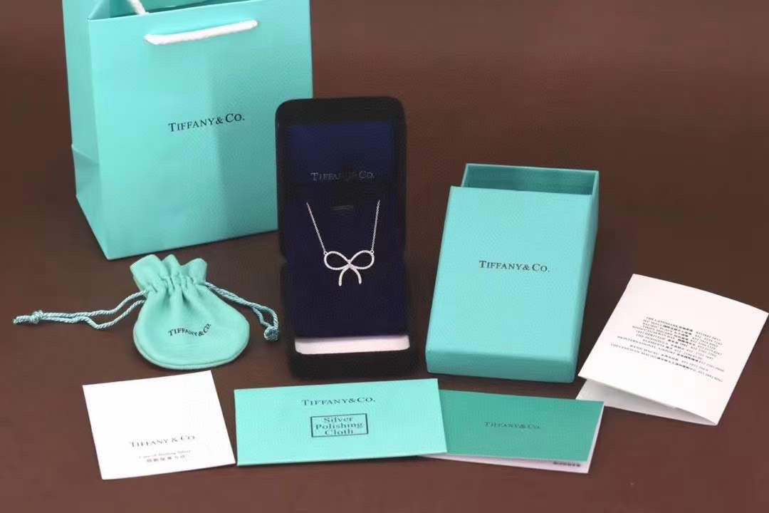 Tiffany & Co. 范冰冰同款 满钻大蝴蝶结项链