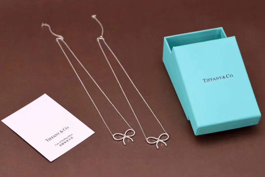 Tiffany & Co. 范冰冰同款 满钻大蝴蝶结项链