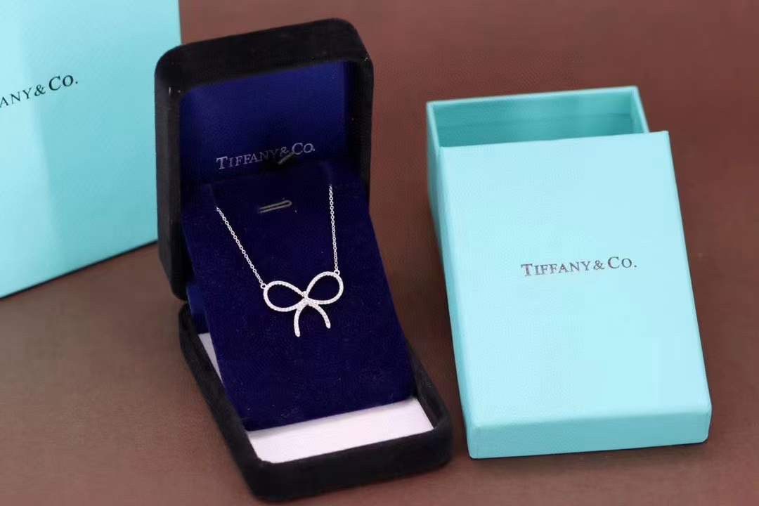 Tiffany & Co. 范冰冰同款 满钻大蝴蝶结项链