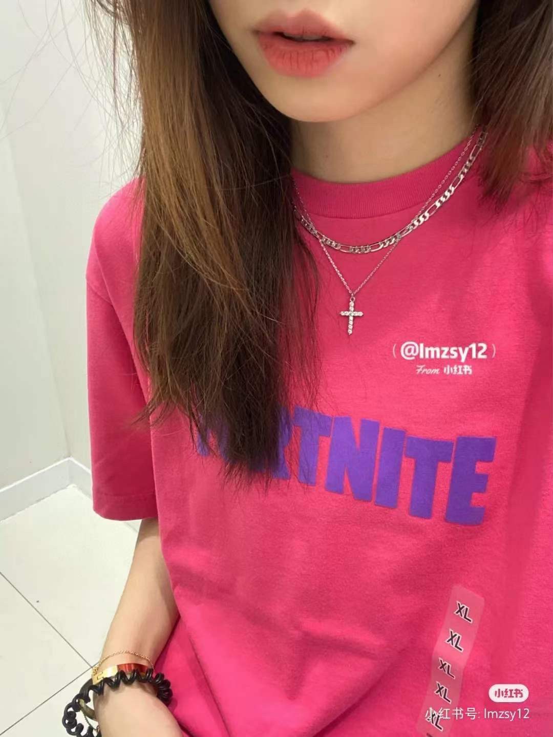 Tiffany & Co. Tiffany&Co. 满钻十字架锁骨项链