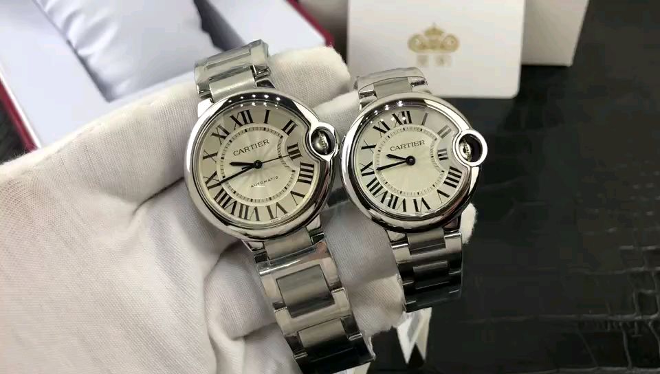 Cartier 皇家 卡地亚蓝气球系列36尺寸机械和33尺寸石英女表视频欣赏