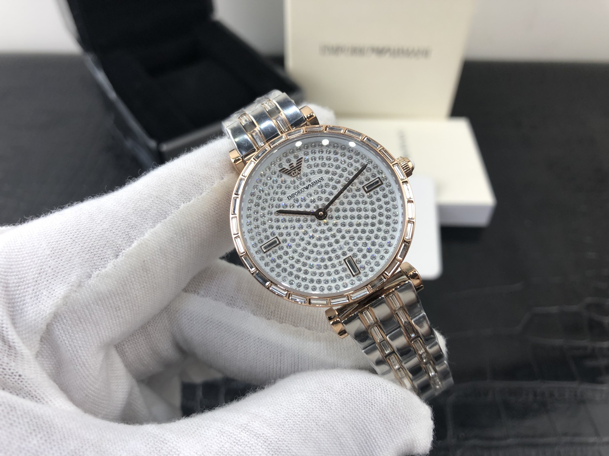Armani 皇家 阿玛尼全表盘镶钻女表