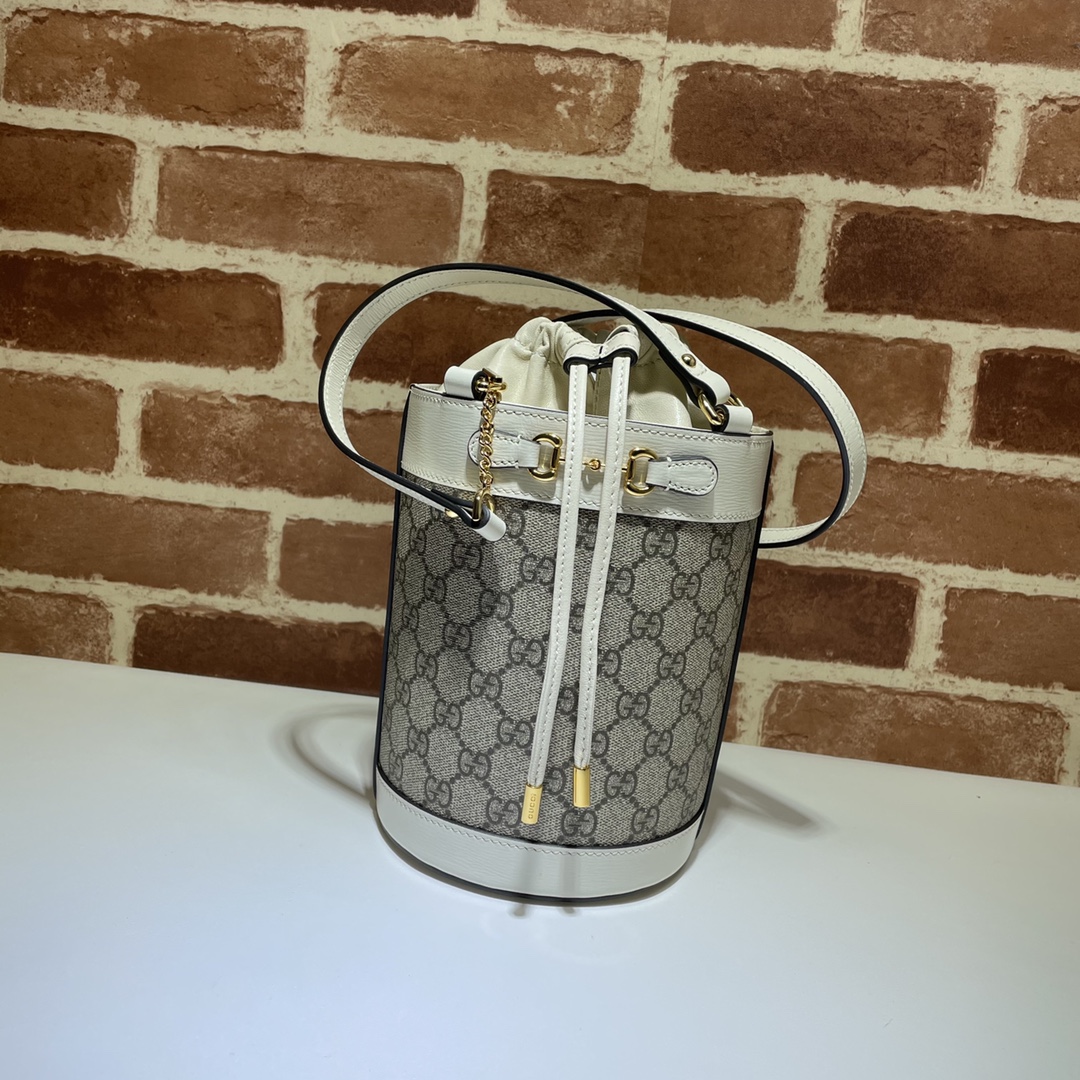 Gucci古驰 马衔扣1955系列小号水桶包637115