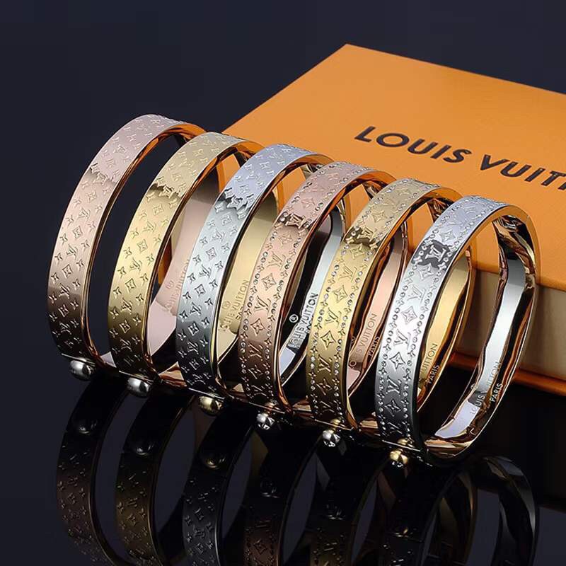 Best Replica New Style
 Louis Vuitton Jewelry Bracelet Gold Rose Silver