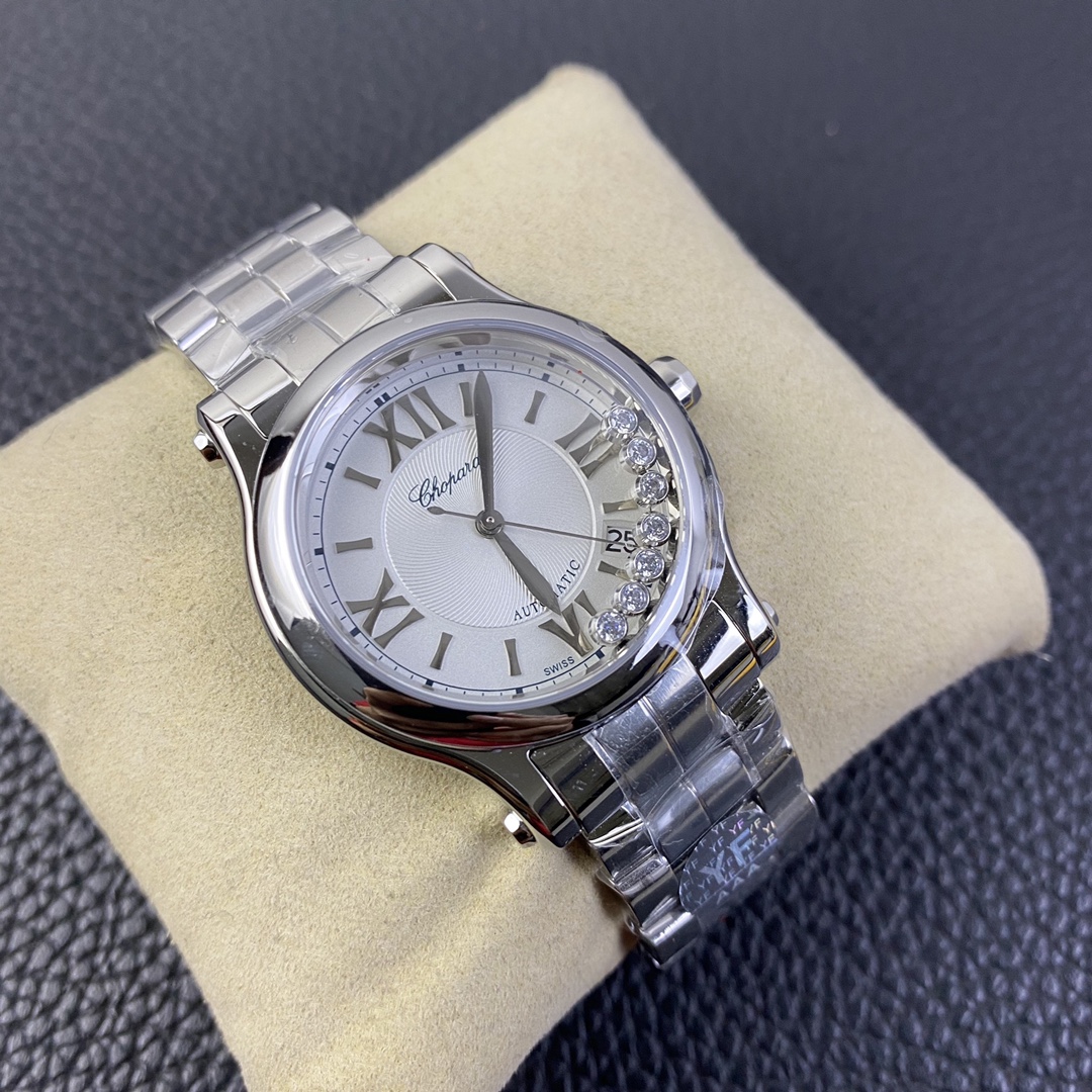 [Chopard Watches]YF Chopin Happy Diamond Series Steel Belt