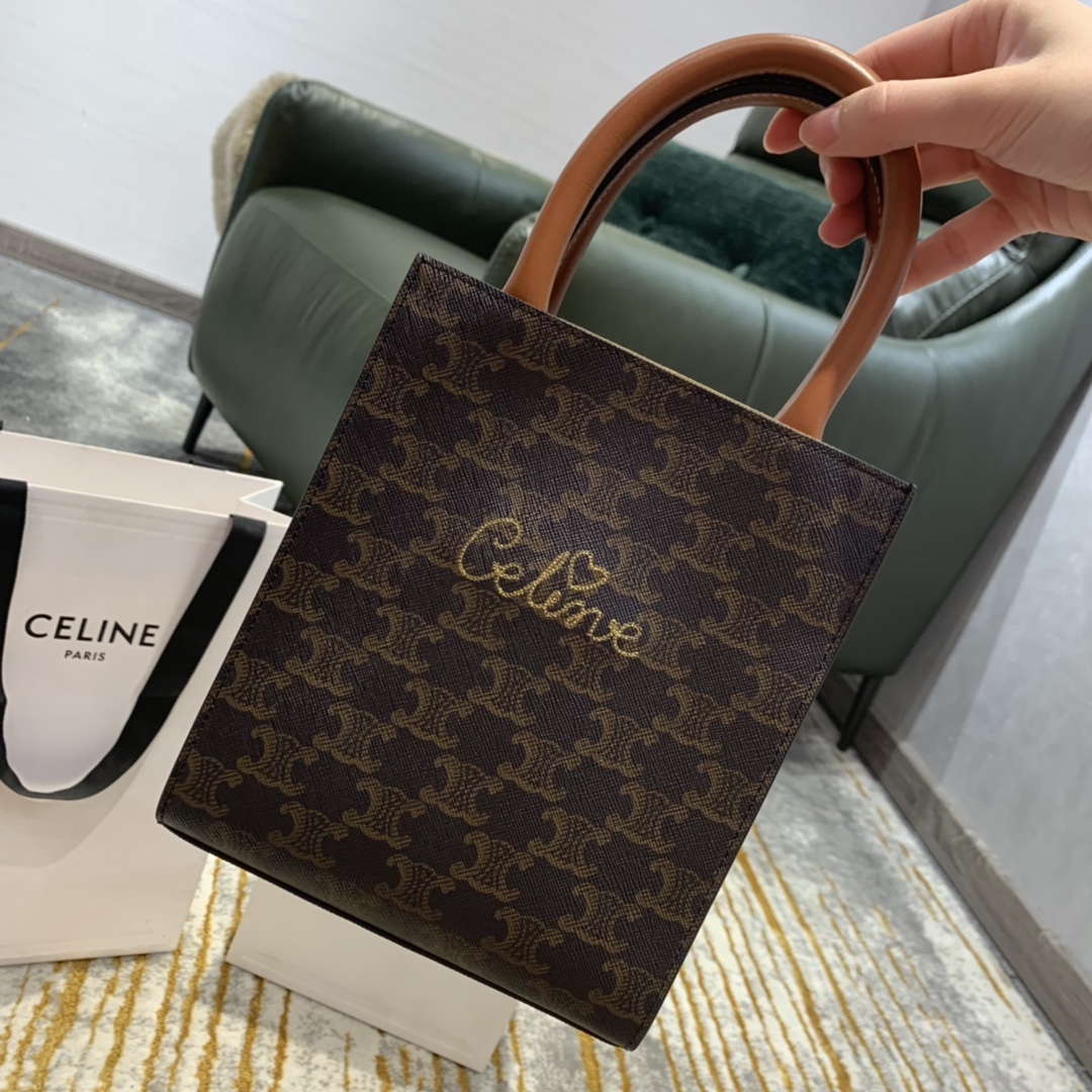 Celine思琳 Mini Cabas Tote Bag 爱心刺绣款194372