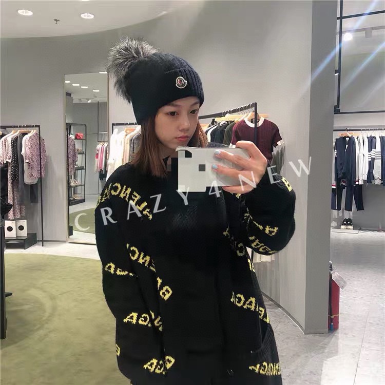 🌹。蒙口。【羊毛单帽-带狐狸毛球】客供小羊毛！珍贵典藏的灵魂帽子！客供色纱.每个颜色都非常好看！经典！手