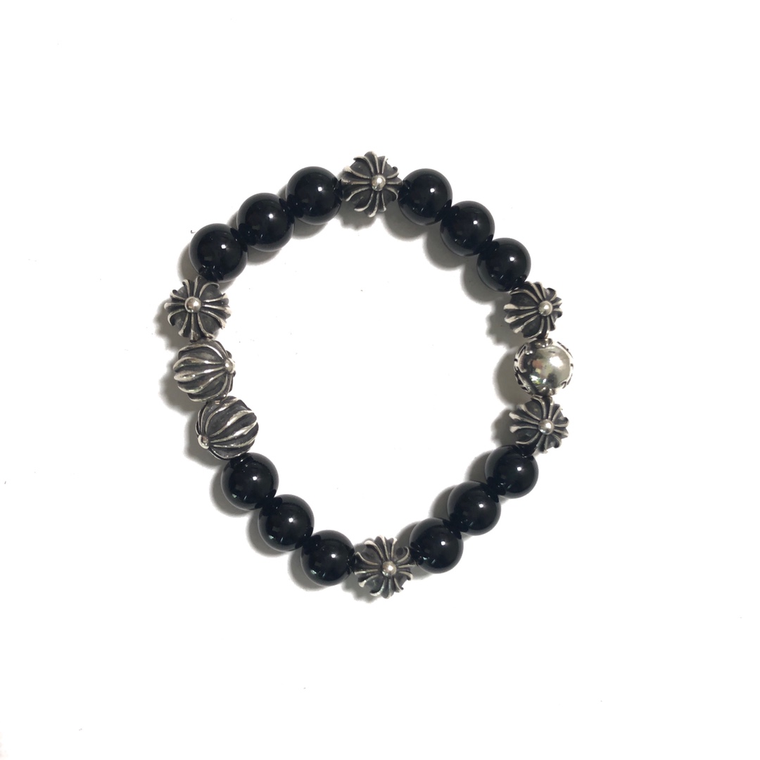 Chrome Hearts 克罗心Chrome hearts 黑曜石手链