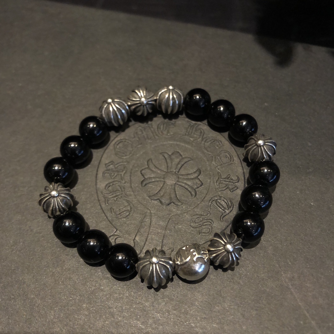 Chrome Hearts 克罗心Chrome hearts 黑曜石手链