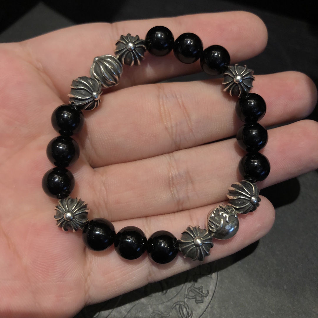 Chrome Hearts 克罗心Chrome hearts 黑曜石手链