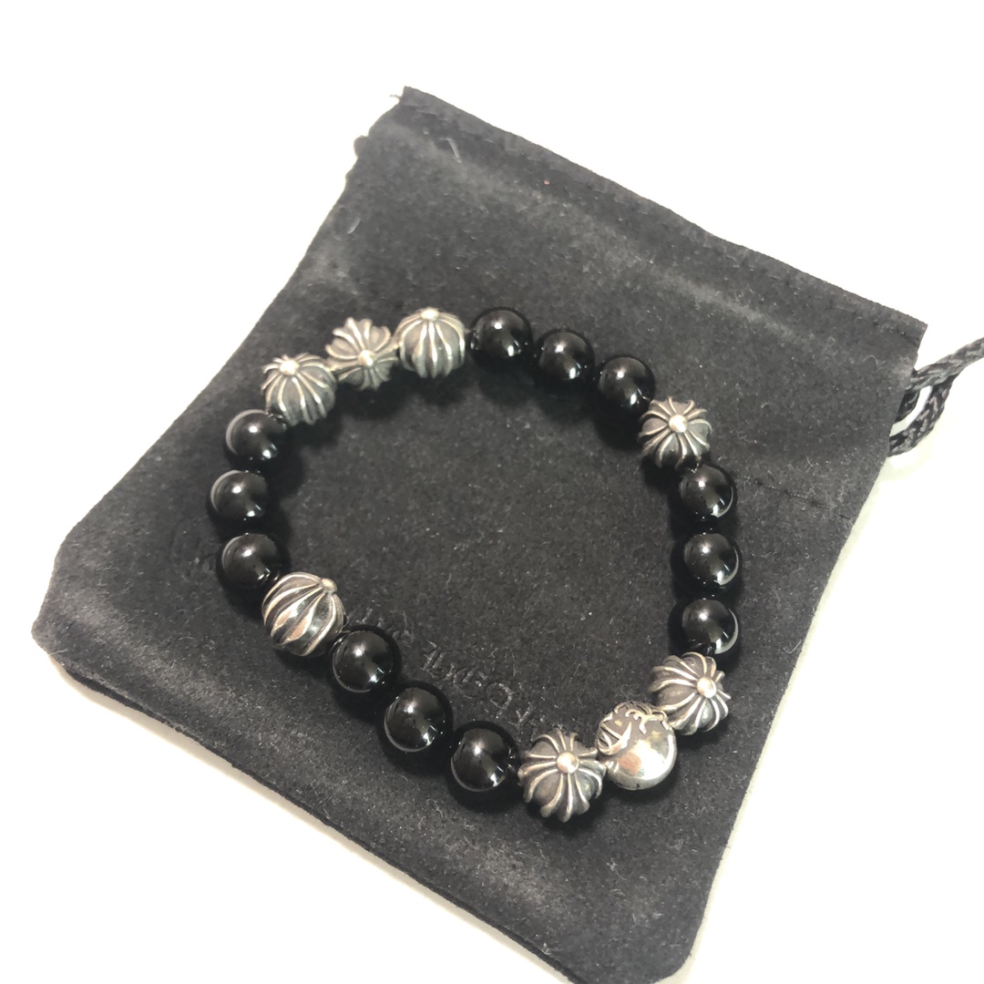 Chrome Hearts 克罗心Chrome hearts 黑曜石手链